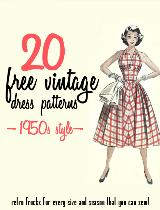 Backdate 3  Free S Style Dress Patterns / Va Voom Vintage  Vintage