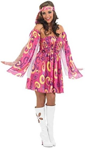 Niche Utama 1 Ladies' S And S Fancy Swirl Dress - Women's Sexy Hippie Groovy