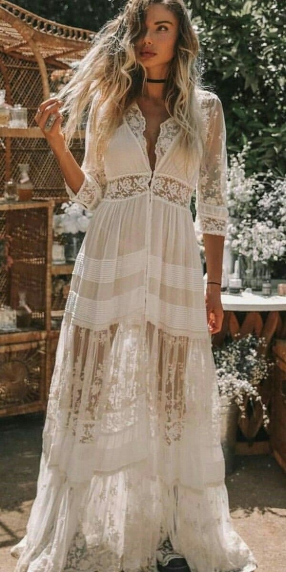 Channel Your Inner Boho Goddess With This Stunning White Dress – Perfect For Every Summer Occasion